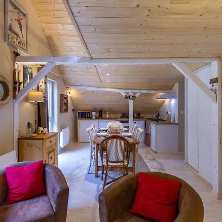 Apartament Charmant T2 Avec Mezzanine Et Cuisine Equipee - Centre-ville Cauterets, Proche Telecabine Et Thermes - Fr-1-401-245 Cauterets